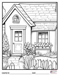House Coloring Pages 15 - Colored By
