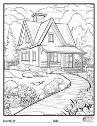 House Coloring Pages 16 - Colored By