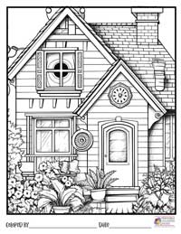 House Coloring Pages 18 - Colored By