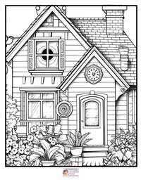 House Coloring Pages 18B