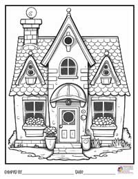House Coloring Pages 2 - Colored By