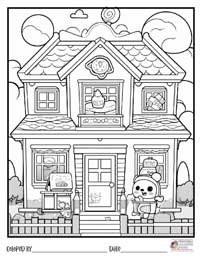 House Coloring Pages 4 - Colored By