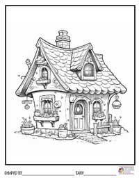 House Coloring Pages 5 - Colored By