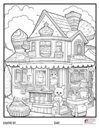 House Coloring Pages 6 - Colored By