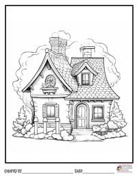 House Coloring Pages 8 - Colored By