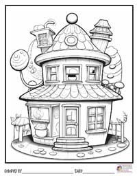 House Coloring Pages 9 - Colored By