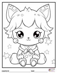 Kawaii Coloring Pages 1 - Colored By