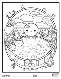 Kawaii Coloring Pages 12 - Colored By