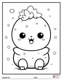 Kawaii Coloring Pages 18 - Colored By