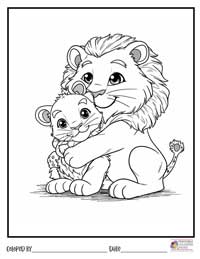Lion Coloring Pages 11 - Colored By