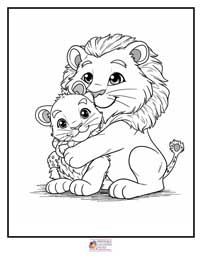 Lion Coloring Pages 11B