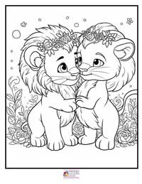 Lion Coloring Pages 12B