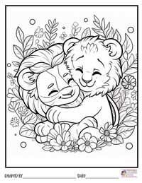 Lion Coloring Pages 13 - Colored By
