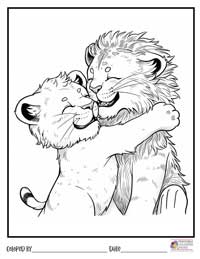 Lion Coloring Pages 14 - Colored By