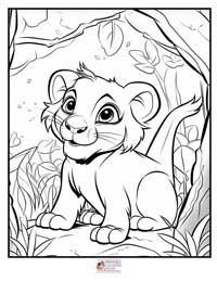 Lion Coloring Pages 17B