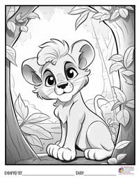 Lion Coloring Pages 18 - Colored By