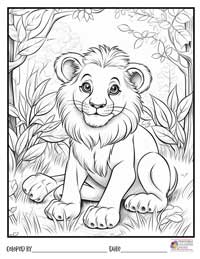 Lion Coloring Pages 19 - Colored By