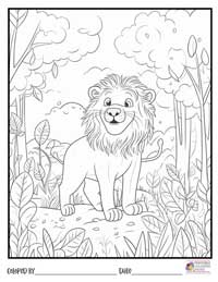 Lion Coloring Pages 20 - Colored By