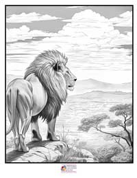 Lion Coloring Pages 5B