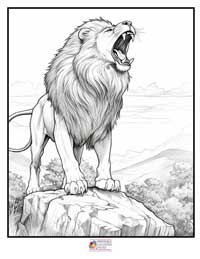 Lion Coloring Pages 6B