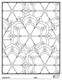Mandala Coloring Pages 4 - Colored By