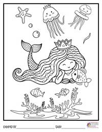 Mermaid Coloring Pages 10 - Colored By