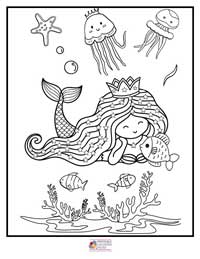 Mermaid Coloring Pages 10B