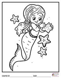 Mermaid Coloring Pages 11 - Colored By