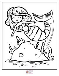 Mermaid Coloring Pages 12B