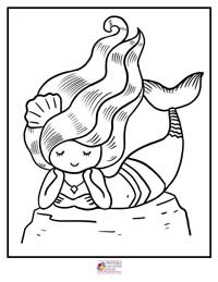 Mermaid Coloring Pages 13B