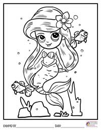 Mermaid Coloring Pages 15 - Colored By