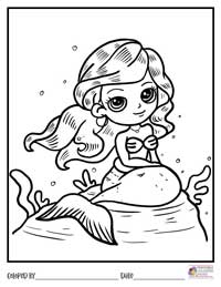 Mermaid Coloring Pages 16 - Colored By