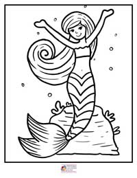 Mermaid Coloring Pages 17B