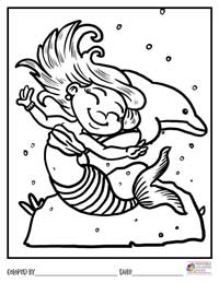 Mermaid Coloring Pages 18 - Colored By