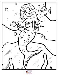 Mermaid Coloring Pages 19B