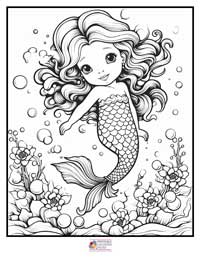 Mermaid Coloring Pages 1B