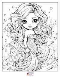 Mermaid Coloring Pages 2B