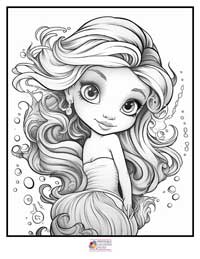 Mermaid Coloring Pages 3B