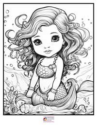 Mermaid Coloring Pages 5B