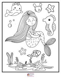 Mermaid Coloring Pages 7B