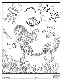 Mermaid Coloring Pages 8 - Colored By