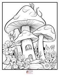 Mushrooms Coloring Pages 17B