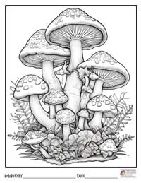 Mushrooms Coloring Pages 3 - Colored By