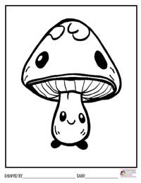 Mushrooms Coloring Pages 8 - Colored By