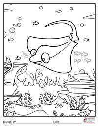 Ocean Coloring Pages 2 - Colored By