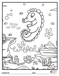 Ocean Coloring Pages 4 - Colored By