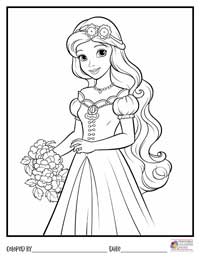 Princess Coloring Pages 1 - Colored By