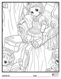 Princess Coloring Pages 10 - Colored By
