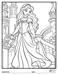 Princess Coloring Pages 11 - Colored By