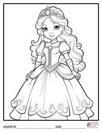 Princess Coloring Pages 13 - Colored By